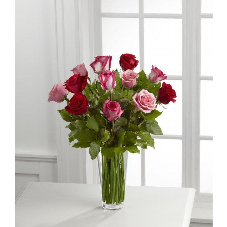 The True Romance™ Rose Bouquet by FTD® - VASE INCLUDED