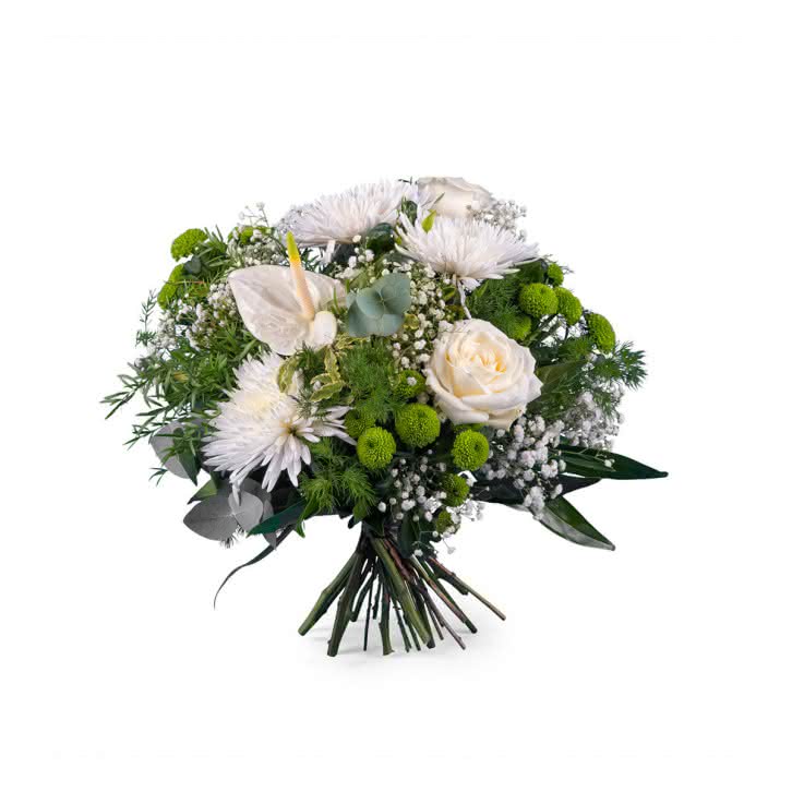 Sussurro, Ramo Primaveril com Anthuriuns e Rosas