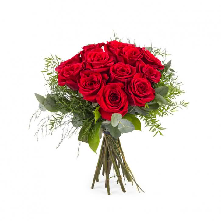 Desejo, Buquê de Rosas Vermelhas de Pé Curto