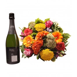 Colorful bouquet with Cava, Colorful bouquet with Cava