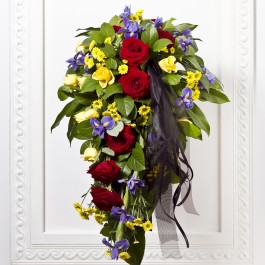 Funeral Bouquet with Ribbon, Funeral Bouquet with Ribbon