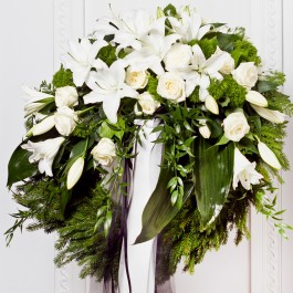 Wreath With Ribbon, Wreath With Ribbon