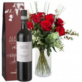 12 Red Roses with Ripasso Albino Armani DOC (75cl), 12 Red Roses with Ripasso Albino Armani DOC (75cl)