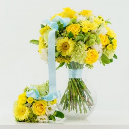 Yellow Mom & Baby Bouquet, Yellow Mom & Baby Bouquet