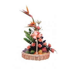 Flores e frutas cesta, Flores e frutas cesta