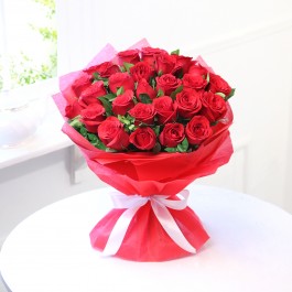 RADIANT RED ROSE BOUQUET, RADIANT RED ROSE BOUQUET