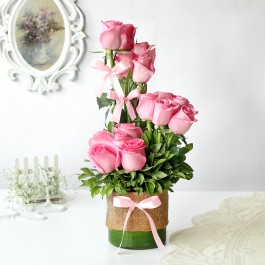 Elegant Arrangement of Roses                                , Elegant Arrangement of Roses                                