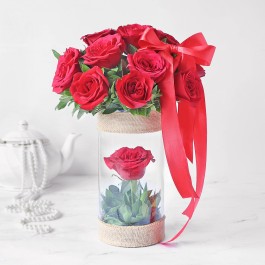 Bouquet of 10 Enchanting Roses, Bouquet of 10 Enchanting Roses