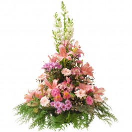 Coupe conique en camaieu rose, Coupe conique en camaieu rose