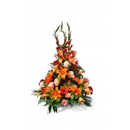 Centro Cor-de-Laranja, Centro Vertical em Tons Cor-de-Laranja