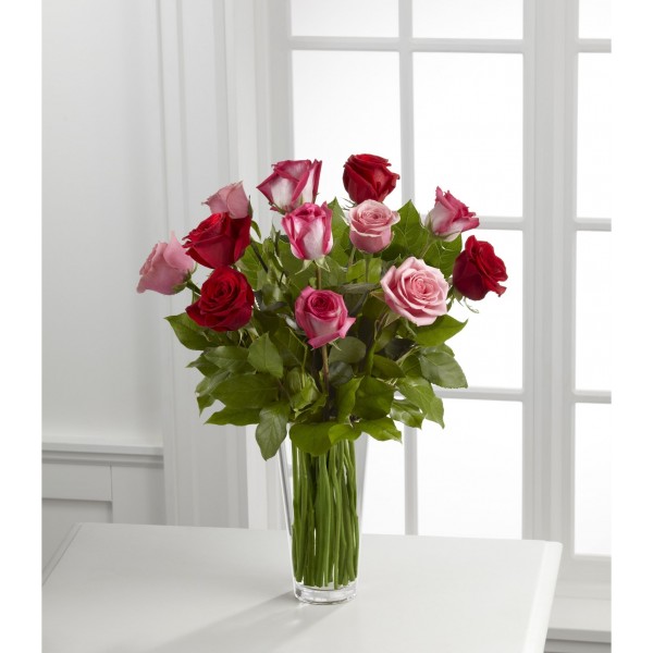 The True Romance™ Rose Bouquet by FTD® - VASE INCLUDED, The True Romance™ Rose Bouquet by FTD® - VASE INCLUDED