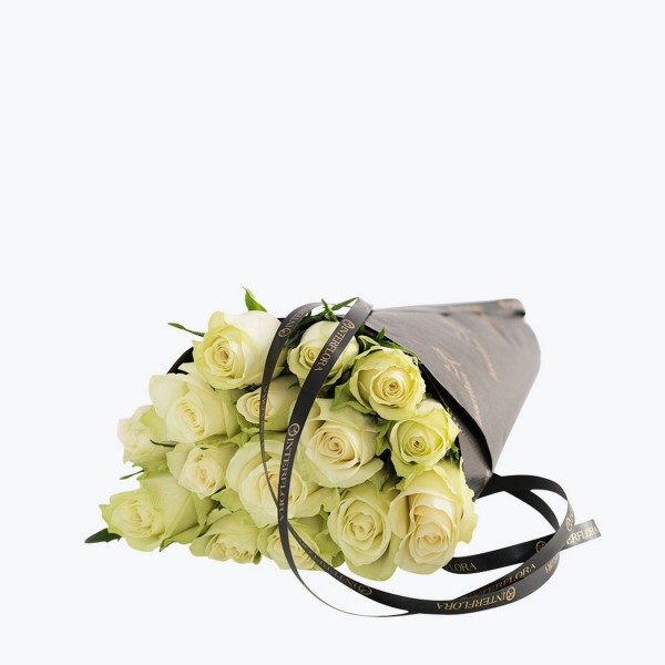 White Roses Gift Wrapped, White Roses Gift Wrapped