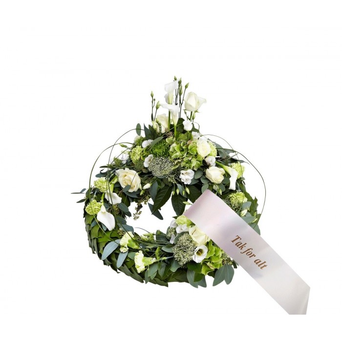 Wreath with ribbon, Wreath with ribbon