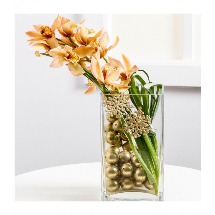 Stylish Christmas Decoration with Orchid, Stylish Christmas Decoration with Orchid