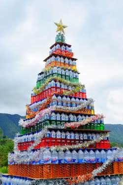 Árvores de Natal emotivas e sustentáveis