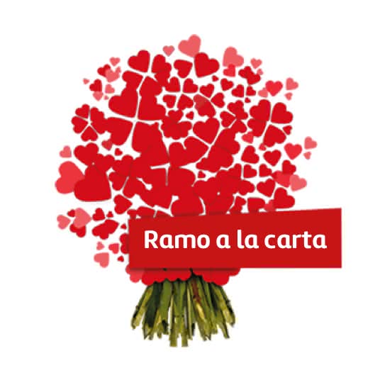 Ramo de 12 rosas rojas de tallo largo para San Valentín