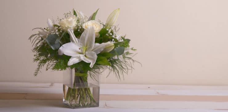 Enviar rosas e liliums ao domicílio
